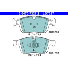 Bremsbelagsatz, Scheibenbremse ATE Ceramic 13.0470-7327.2
