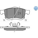 Meyle Bremsbelagsatz, Scheibenbremse MEYLE-ORIGINAL: True to OE 025 259 0621 Meyle Bremsbelagsatz, Scheibenbremse MEYLE-ORIGINAL: True to OE 025 259 0621