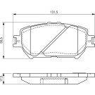 BOSCH Bremsbelagsatz, Scheibenbremse 0 986 494 363