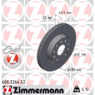 Zimmermann | Bremsscheibe | 600.3264.52