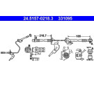 ATE | Bremsschlauch | 24.5157-0219.3, 24.5157-0218.3 ATE | Bremsschlauch | 24.5157-0219.3, 24.5157-0218.3