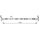 1 987 482 364 Seilzug, Feststellbremse 1 987 482 364 Seilzug, Feststellbremse