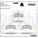 Delphi | Bremsbelagsatz, Scheibenbremse | LP897