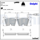 Delphi | Bremsbelagsatz, Scheibenbremse | LP3266