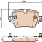 GDB2066 Bremsbelagsatz, Scheibenbremse GDB2066 Bremsbelagsatz, Scheibenbremse