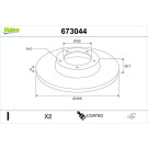 Valeo | Bremsscheibe | 673044