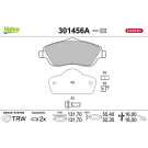 Valeo | Bremsbelagsatz, Scheibenbremse | 301456A