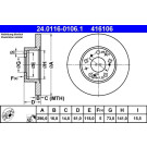 24.0116-0106.1 Bremsscheibe 24.0116-0106.1 Bremsscheibe