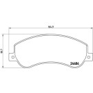 P 85 115 Bremsbelagsatz, Scheibenbremse PRIME LINE