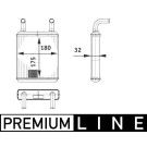 Mahle | Wärmetauscher, Innenraumheizung | AH 132 000P