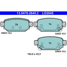 Bremsbelagsatz, Scheibenbremse ATE Ceramic 13.0470-2645.2