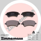 Zimmermann | Bremsbelagsatz, Scheibenbremse | 23766.175.1