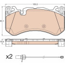GDB1977 Bremsbelagsatz, Scheibenbremse GDB1977 Bremsbelagsatz, Scheibenbremse