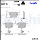 Delphi | Bremsbelagsatz, Scheibenbremse | LP1835