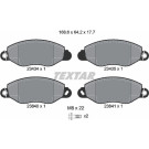 Textar | Bremsbelagsatz, Scheibenbremse | 2343401