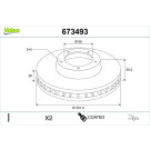 Valeo | Bremsscheibe | 673493