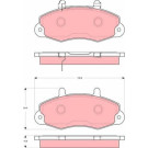 GDB1572 Bremsbelagsatz, Scheibenbremse GDB1572 Bremsbelagsatz, Scheibenbremse