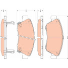 GDB3478 Bremsbelagsatz, Scheibenbremse GDB3478 Bremsbelagsatz, Scheibenbremse
