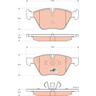 GDB1662 Bremsbelagsatz, Scheibenbremse COTEC GDB1662 Bremsbelagsatz, Scheibenbremse COTEC