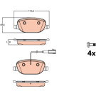 GDB2077 Bremsbelagsatz, Scheibenbremse GDB2077 Bremsbelagsatz, Scheibenbremse