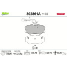 Valeo | Bremsbelagsatz, Scheibenbremse | 302861A
