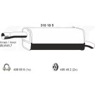 310185 Endschalldämpfer 310185 Endschalldämpfer