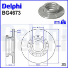 Delphi | Bremsscheibe | BG4673