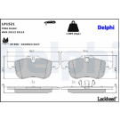 Delphi | Bremsbelagsatz, Scheibenbremse | LP1521