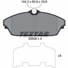 Textar | Bremsbelagsatz, Scheibenbremse | 2550801