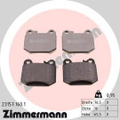 Zimmermann | Bremsbelagsatz, Scheibenbremse | 23157.160.1