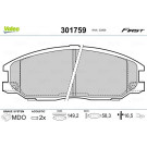 Valeo | Bremsbelagsatz, Scheibenbremse | 301759