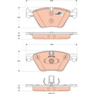 GDB1882 Bremsbelagsatz, Scheibenbremse COTEC GDB1882 Bremsbelagsatz, Scheibenbremse COTEC