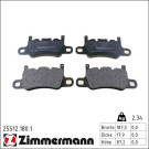 Zimmermann Bremsbelagsatz, Scheibenbremse 25512.180.1