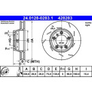 ATE | Bremsscheibe | 24.0128-0283.1