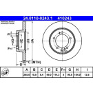 ATE | Bremsscheibe | 24.0110-0243.1 ATE | Bremsscheibe | 24.0110-0243.1