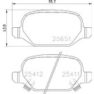Brembo | Bremsbelagsatz, Scheibenbremse | P 23 151