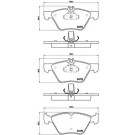 Brembo | Bremsbelagsatz, Scheibenbremse | P 50 075