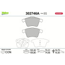 Valeo | Bremsbelagsatz, Scheibenbremse | 302746A Valeo | Bremsbelagsatz, Scheibenbremse | 302746A
