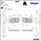 Delphi | Bremsbelagsatz, Scheibenbremse | LP696 Delphi | Bremsbelagsatz, Scheibenbremse | LP696