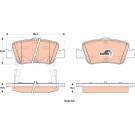 GDB3480 Bremsbelagsatz, Scheibenbremse COTEC
