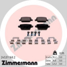 Zimmermann | Bremsbelagsatz, Scheibenbremse | 24537.160.2
