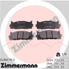 Zimmermann | Bremsbelagsatz, Scheibenbremse | 24350.175.2