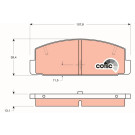 GDB3088 Bremsbelagsatz, Scheibenbremse COTEC GDB3088 Bremsbelagsatz, Scheibenbremse COTEC