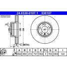 ATE | Bremsscheibe | 24.0330-0107.1