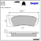 Delphi Bremsbelagsatz, Scheibenbremse LP1438 Delphi Bremsbelagsatz, Scheibenbremse LP1438