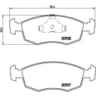 Brembo | Bremsbelagsatz, Scheibenbremse | P 24 019