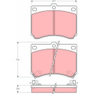 GDB1029 Bremsbelagsatz, Scheibenbremse GDB1029 Bremsbelagsatz, Scheibenbremse