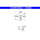 13.0460-0520.2 Zubehörsatz, Scheibenbremsbelag 13.0460-0520.2 Zubehörsatz, Scheibenbremsbelag