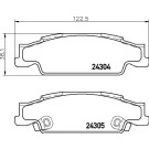 Brembo | Bremsbelagsatz, Scheibenbremse | P 09 007