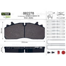 882278 Bremsbelagsatz, Scheibenbremse OPTIPACK 882278 Bremsbelagsatz, Scheibenbremse OPTIPACK